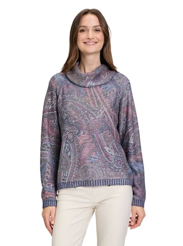 Betty Barclay Rollkragenpullover in Lila/ Blau