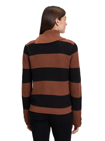 Betty Barclay Rollkragenpullover in Schwarz/ Braun