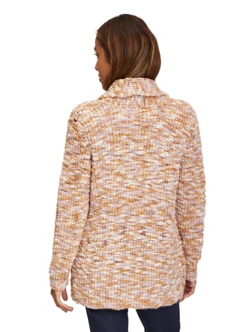 Betty Barclay Cardigan in Camel/ Lila