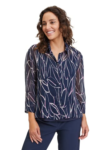 Betty Barclay Blouse donkerblauw/wit