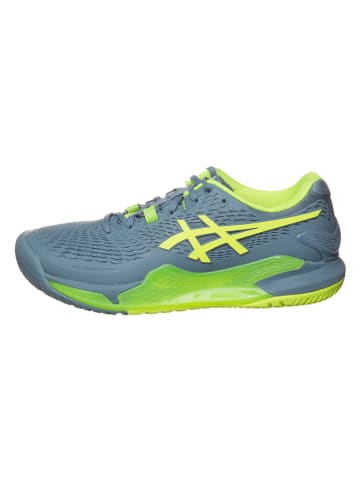 asics Buty "Resolution 9" w kolorze zielono-niebieskim do tenisa