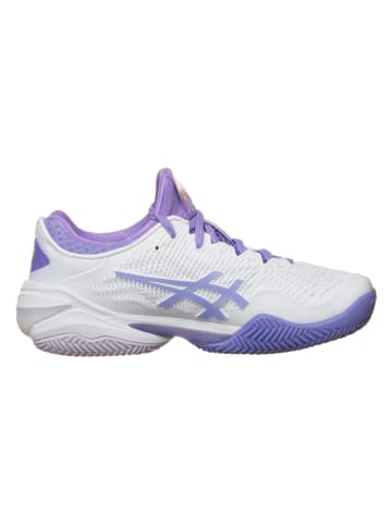 asics Buty "Court FF 3 Clay" w kolorze biało-fioletowym do tenisa