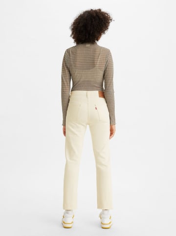 Levi´s Dżinsy "501" - Slim fit - w kolorze kremowym