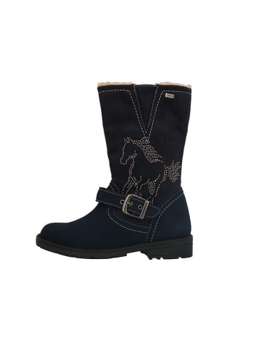 Lurchi Leder-Boots "Heidi" in Dunkelblau