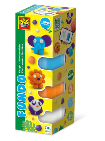 SES Klei "FunDo - wilde dieren" - 3x 90 g, 1x 40 g - vanaf 3 jaar