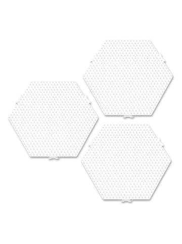 SES Stiftplatten für Bügelperlen "Hexagon" - ab 5 Jahren - 3 Stück