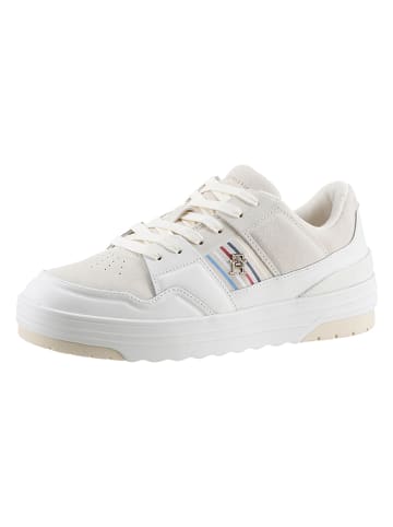 Tommy Hilfiger Shoes Leder-Sneakers in Weiß/ Beige