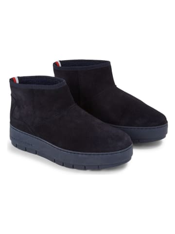 Tommy Hilfiger Shoes Leder-Boots in Dunkelblau