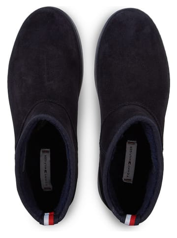 Tommy Hilfiger Shoes Leder-Boots in Dunkelblau