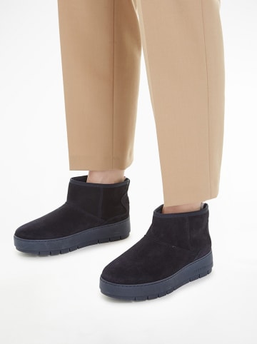 Tommy Hilfiger Shoes Leder-Boots in Dunkelblau