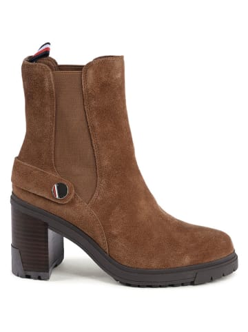 Tommy Hilfiger Shoes Leder-Chelsea-Boots in Hellbraun