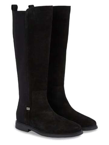 Tommy Hilfiger Shoes Leder-Stiefel in Schwarz