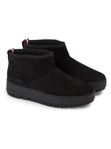 Tommy Hilfiger Shoes Leder-Boots in Schwarz