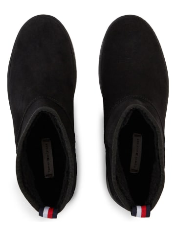 Tommy Hilfiger Shoes Leder-Boots in Schwarz