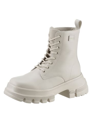 Tommy Hilfiger Shoes Leder-Boots in Weiß