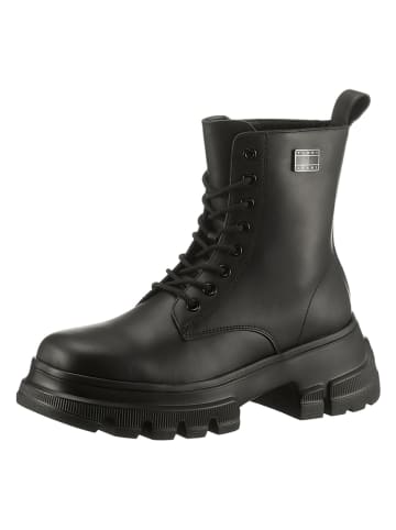 Tommy Hilfiger Shoes Leder-Boots in Schwarz