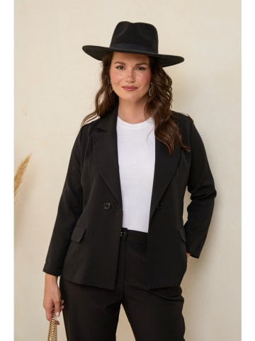 Curvy Lady Blazer in Schwarz