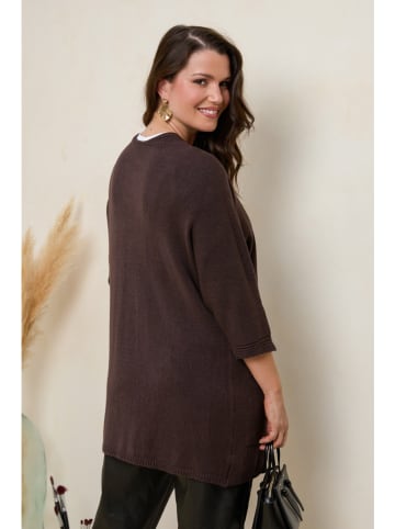 Curvy Lady Cardigan in Braun