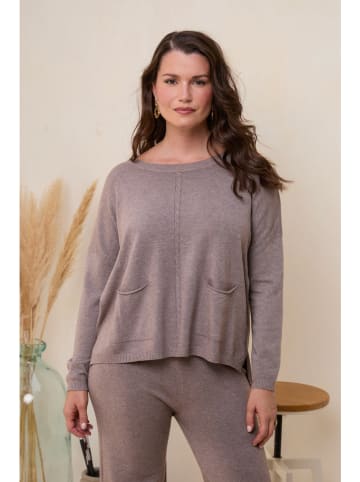 Curvy Lady Trui taupe