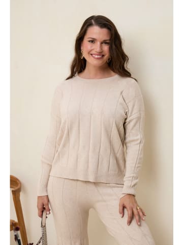 Curvy Lady Pullover in Beige