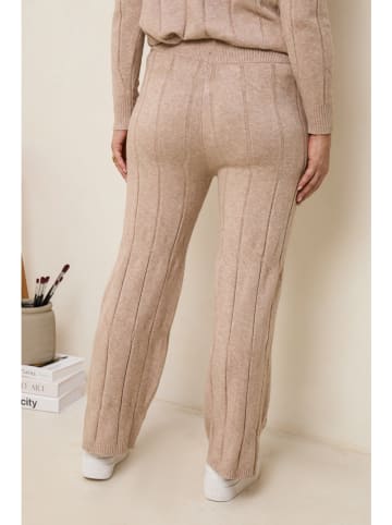 Curvy Lady Broek lichtbruin