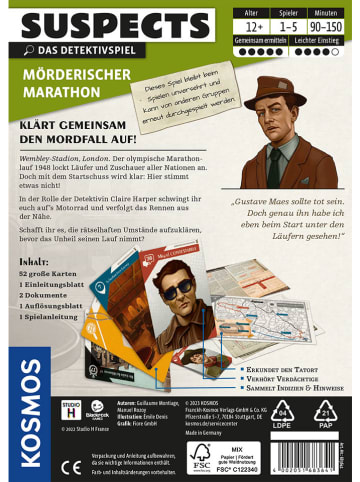Kosmos Kartenspiel "Suspects Mörderischer Marathon" - ab 12 Jahren