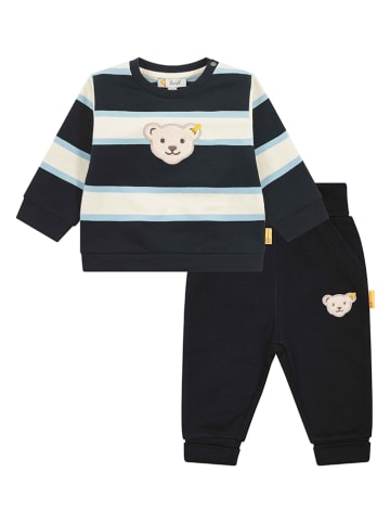 Steiff 2-delige outfit crème/zwart