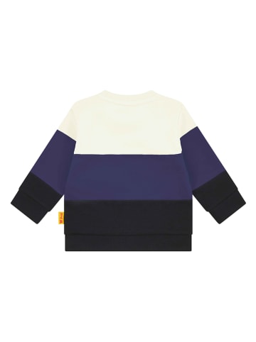 Steiff Sweatshirt donkerblauw/zwart/crème