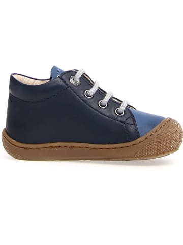 Naturino Leder-Lauflernschuhe "Cocoon" in Dunkelblau/ Blau