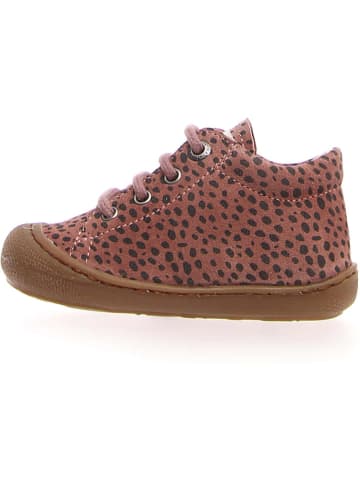 Naturino Leder-Lauflernschuhe "Cocoon" in Rosa/ Anthrazit