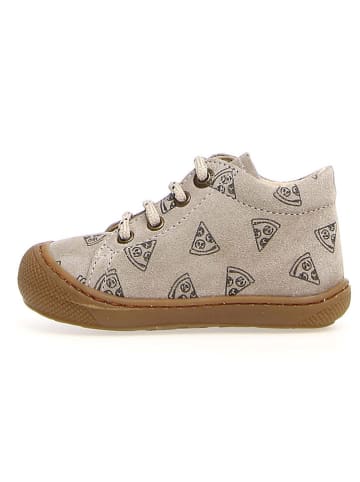Naturino Skórzane sneakersy "Cocoon" w kolorze szarobrązowym