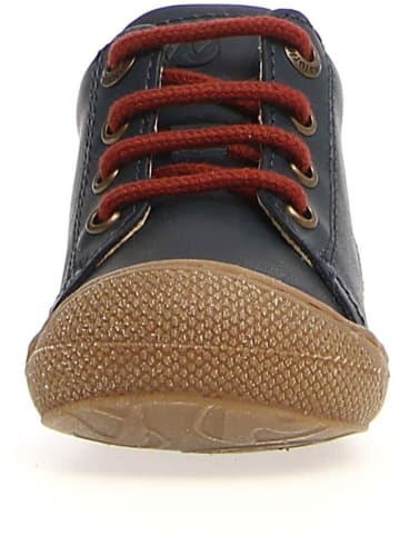 Naturino Leder-Sneakers "Romy" in Dunkelgrün/ Dunkelblau/ Rot