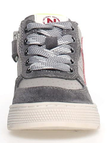 Naturino Leren sneakers "Hess" grijs/antraciet