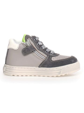 Naturino Leren sneakers "Hess" grijs/antraciet