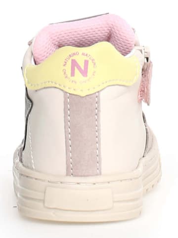 Naturino Leder-Sneakers "Hess" in Creme/ Rosa