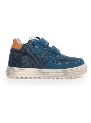 Naturino Leder-Sneakers "Hess" in Dunkelblau/ Blau