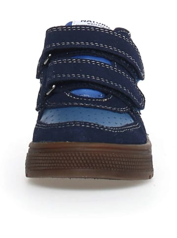 Naturino Leder-Sneakers "Hess" in Dunkelblau/ Blau