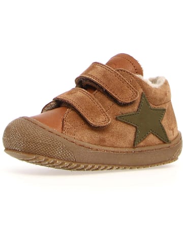 Naturino Leder-Sneakers "Kolde 2" in Hellbraun