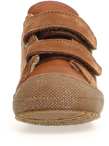 Naturino Skórzane sneakersy "Kolde2" w kolorze jasnobrązowym do nauki chodzenia