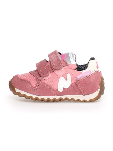 Naturino Leren sneakers "Sammy 2" lichtroze/wit