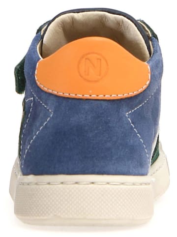 Naturino Leren sneakers "Beeri" groen/blauw/oranje