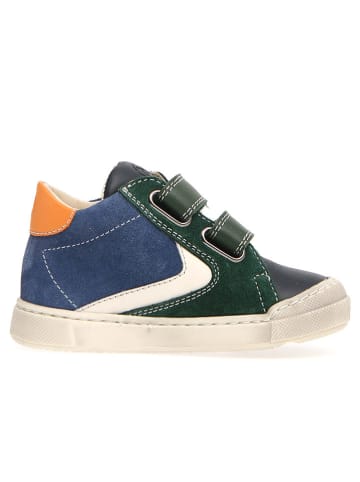 Naturino Leren sneakers "Beeri" groen/blauw/oranje