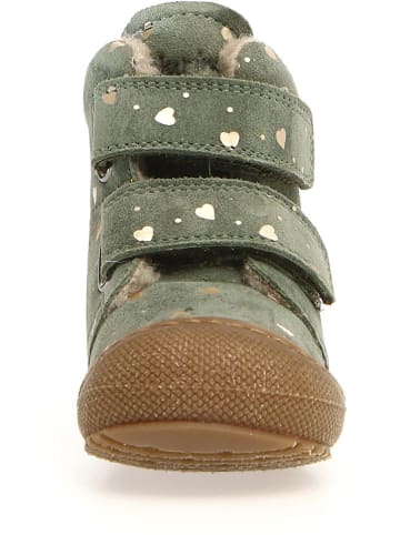 Naturino Leder-Winterboots in Grün