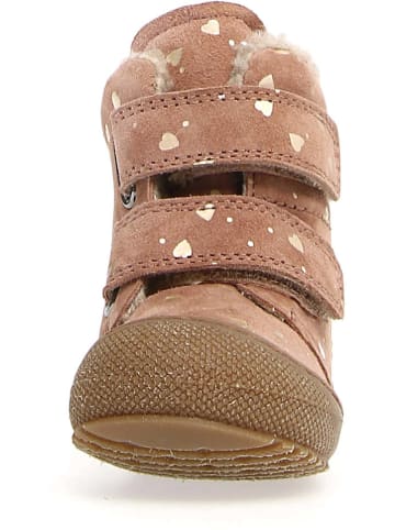 Naturino Leder-Winterboots in Rosa