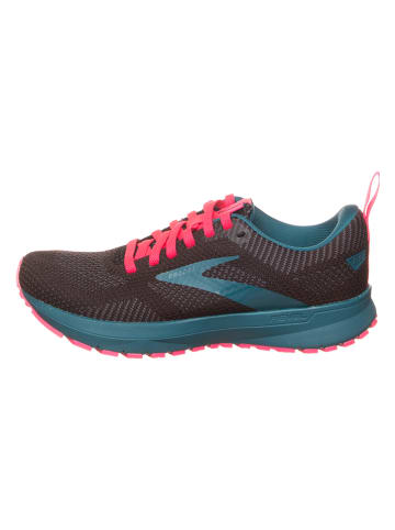 Brooks Laufschuhe "Revel 5" in Schwarz/ Blau/ Pink