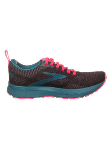 Brooks Hardloopschoenen "Revel 5" zwart/blauw/roze