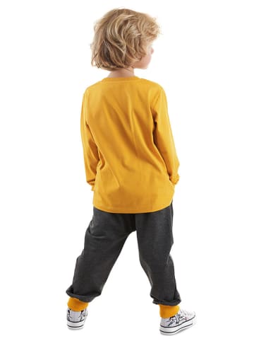 Denokids 2-częściowy zestaw "Cool Dinos" w kolorze żółto-antracytowym