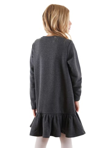 Denokids Jurk "Giitter Rabbit" antraciet