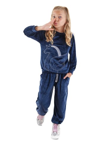 Denokids 2-częściowy zestaw "Silver Unicorn" w kolorze granatowym
