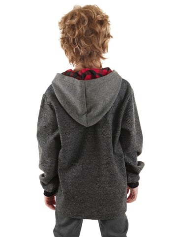 Denokids Bluza "Checked Dino" w kolorze antracytowym
